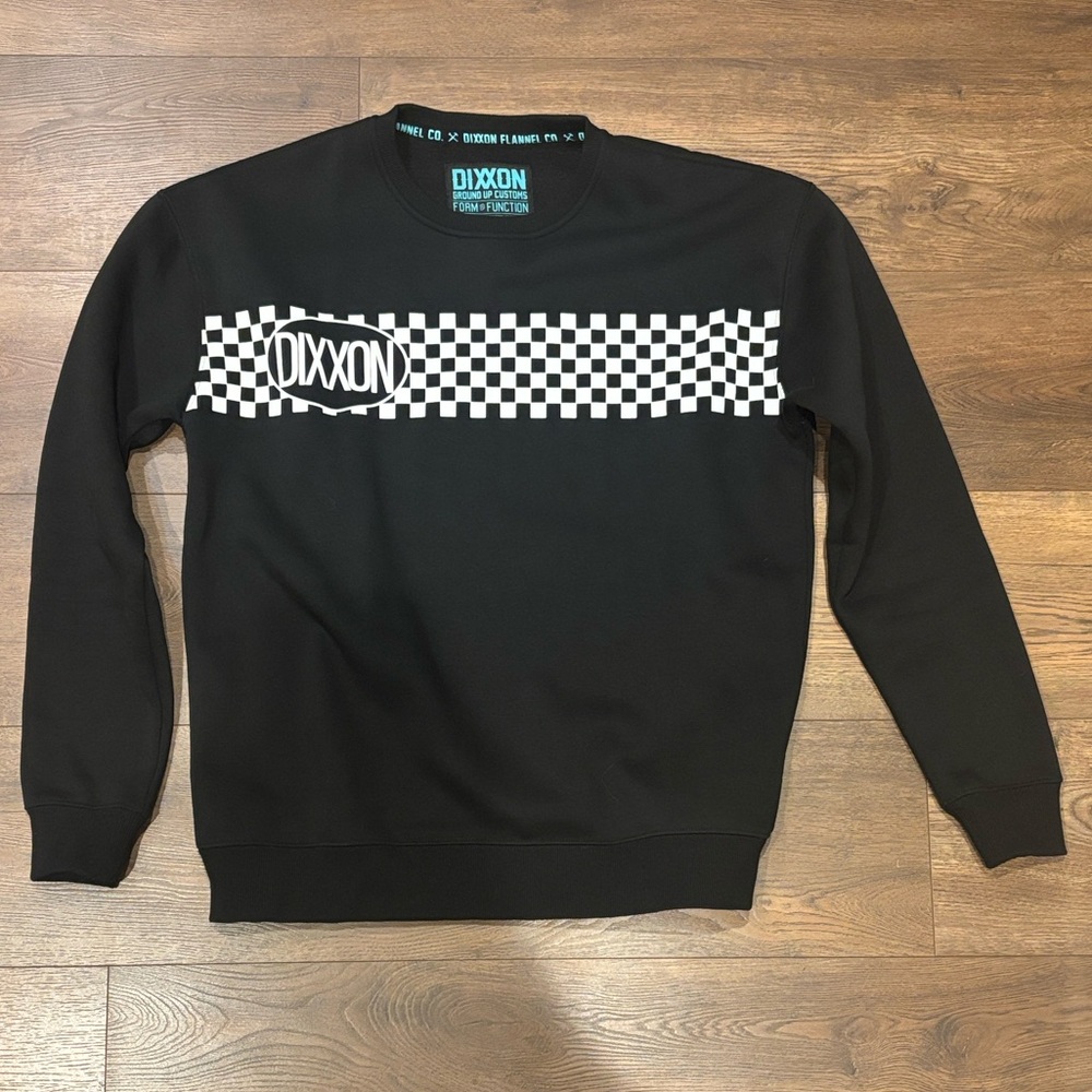 DIXXON Black and White Checkered Sweatshirt